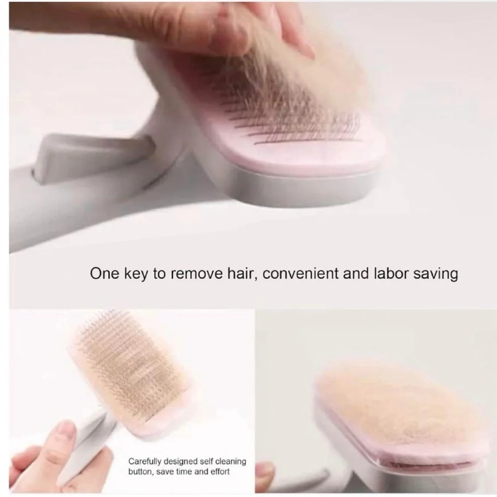 New Dog & Cat Brush Pink Color